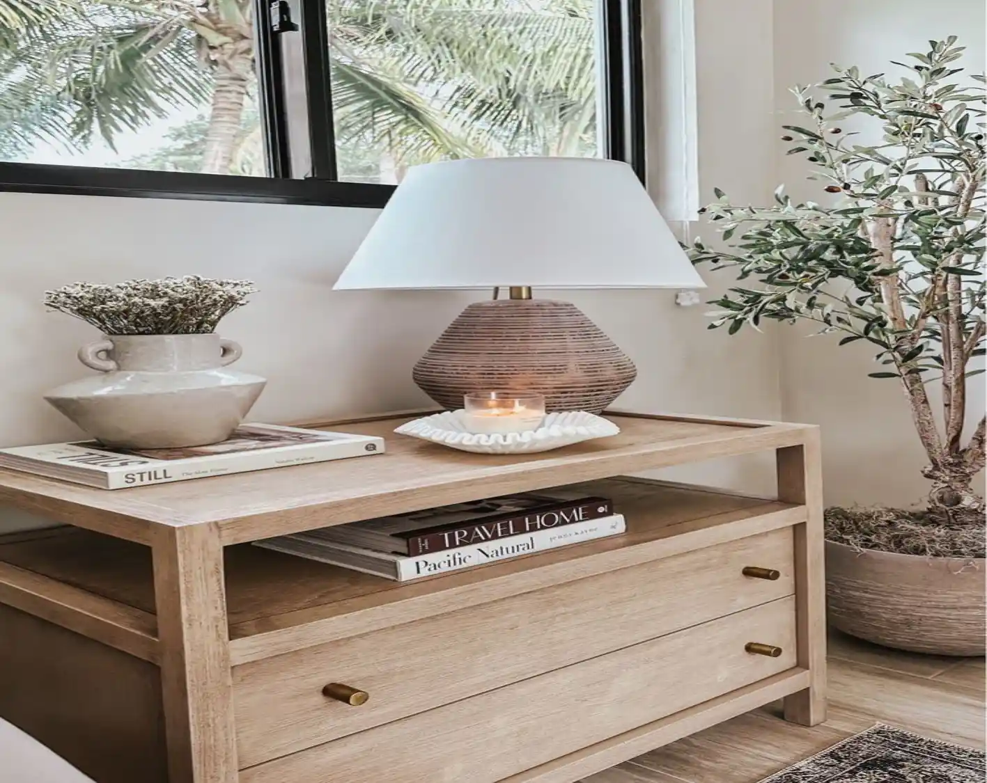 bedside table decor