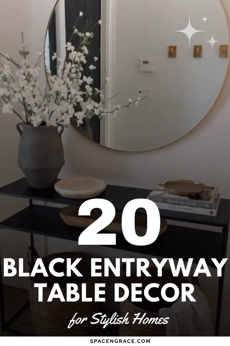 black-entryway-table-decor