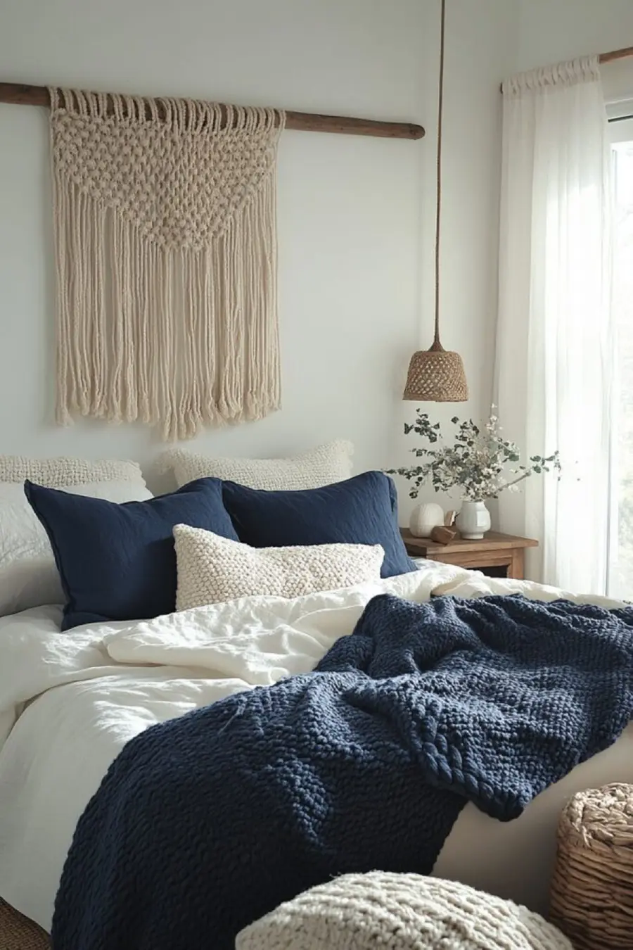 blue and white bedroom ideas