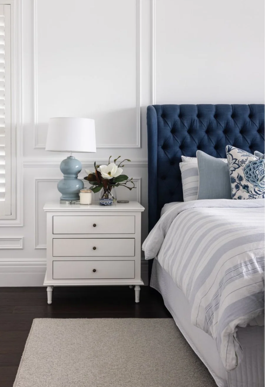 blue and white bedroom ideas