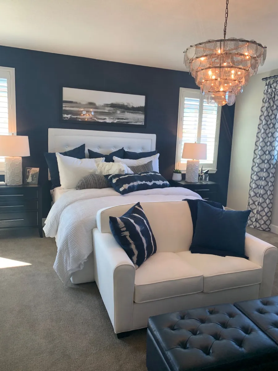 blue and white bedroom ideas