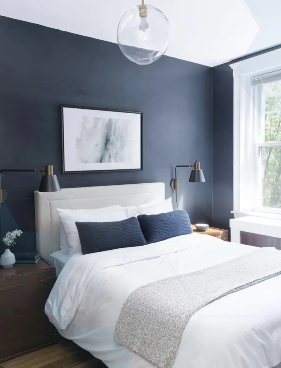 blue and white bedroom ideas