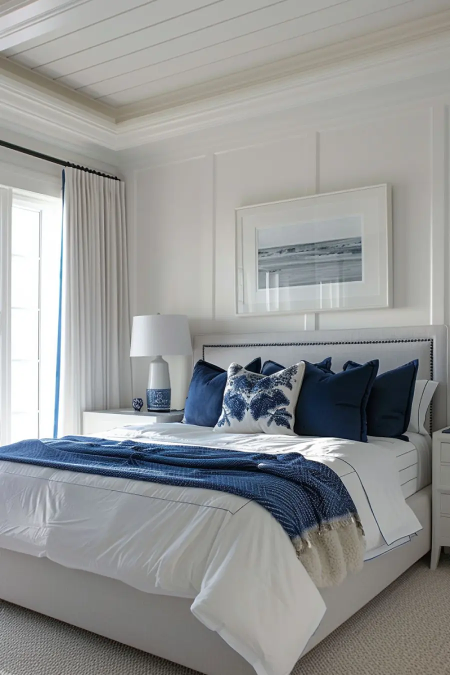 blue and white bedroom ideas