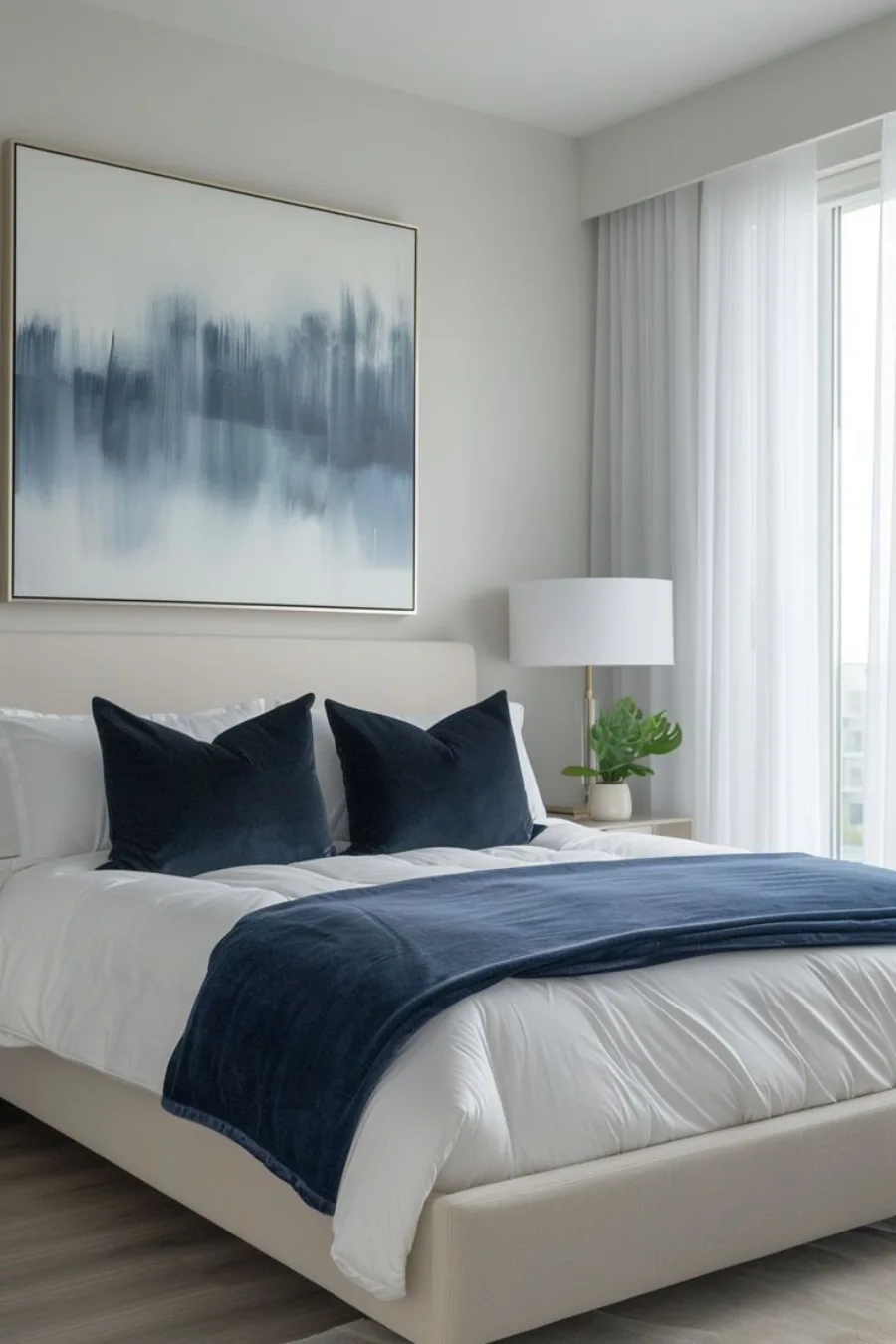 blue and white bedroom ideas