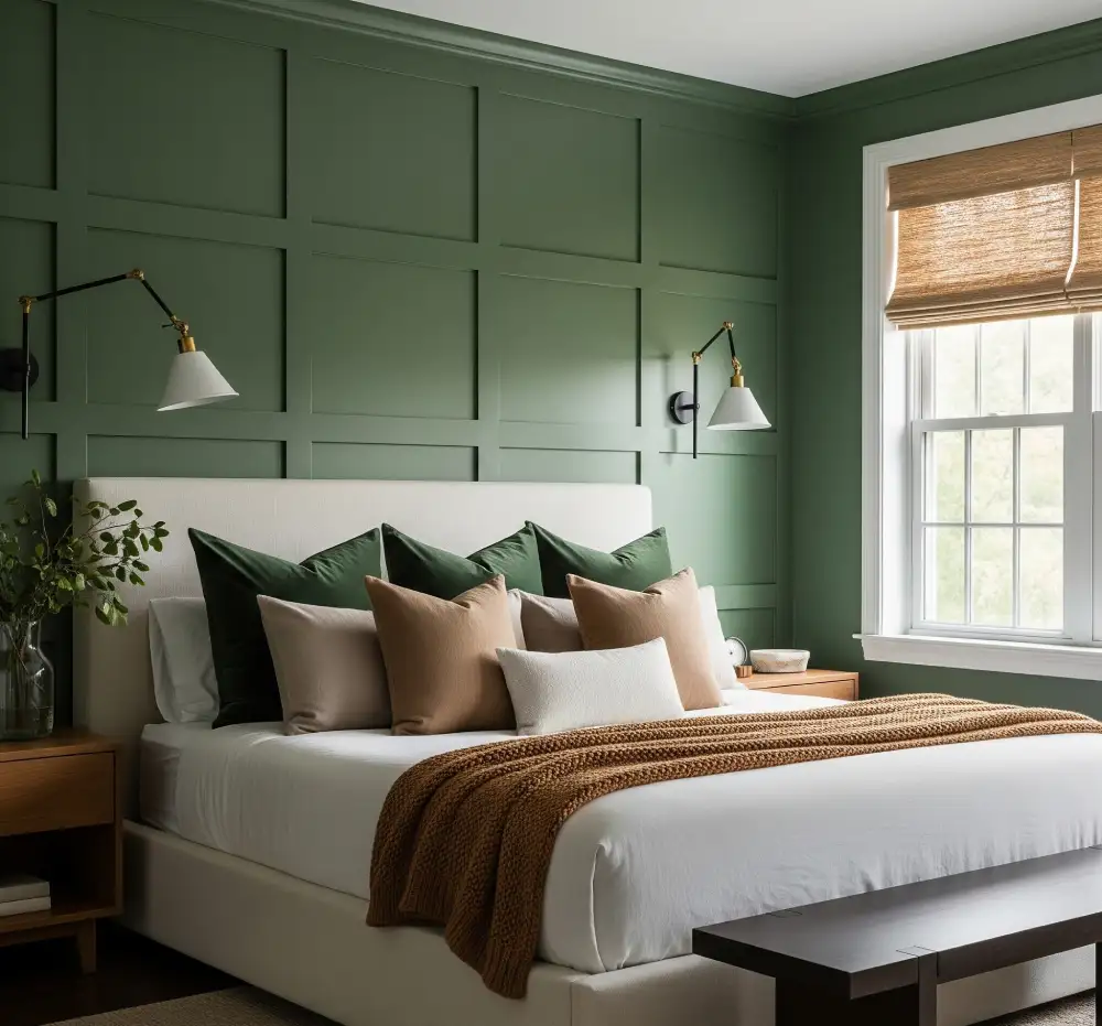 dark green bedroom ideas