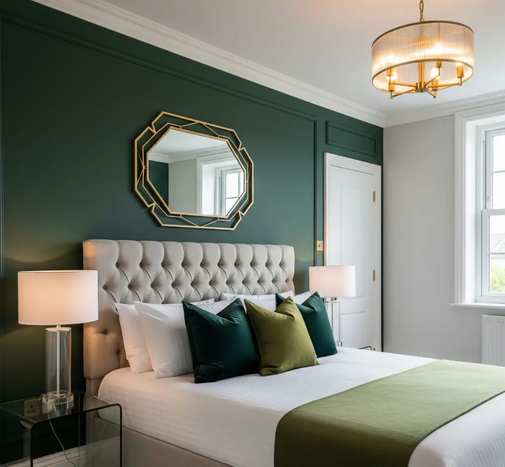 dark green bedroom ideas