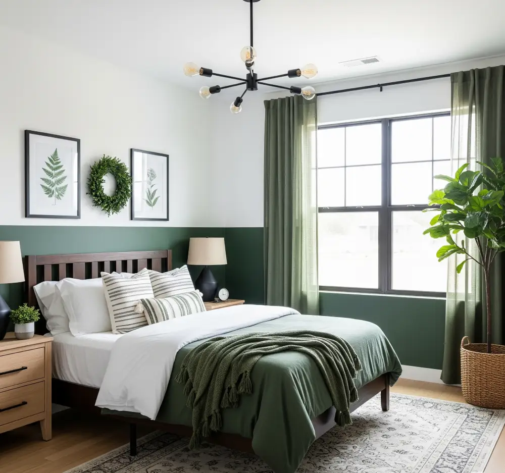 dark green bedroom ideas