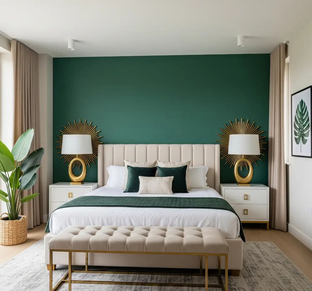 dark green bedroom ideas