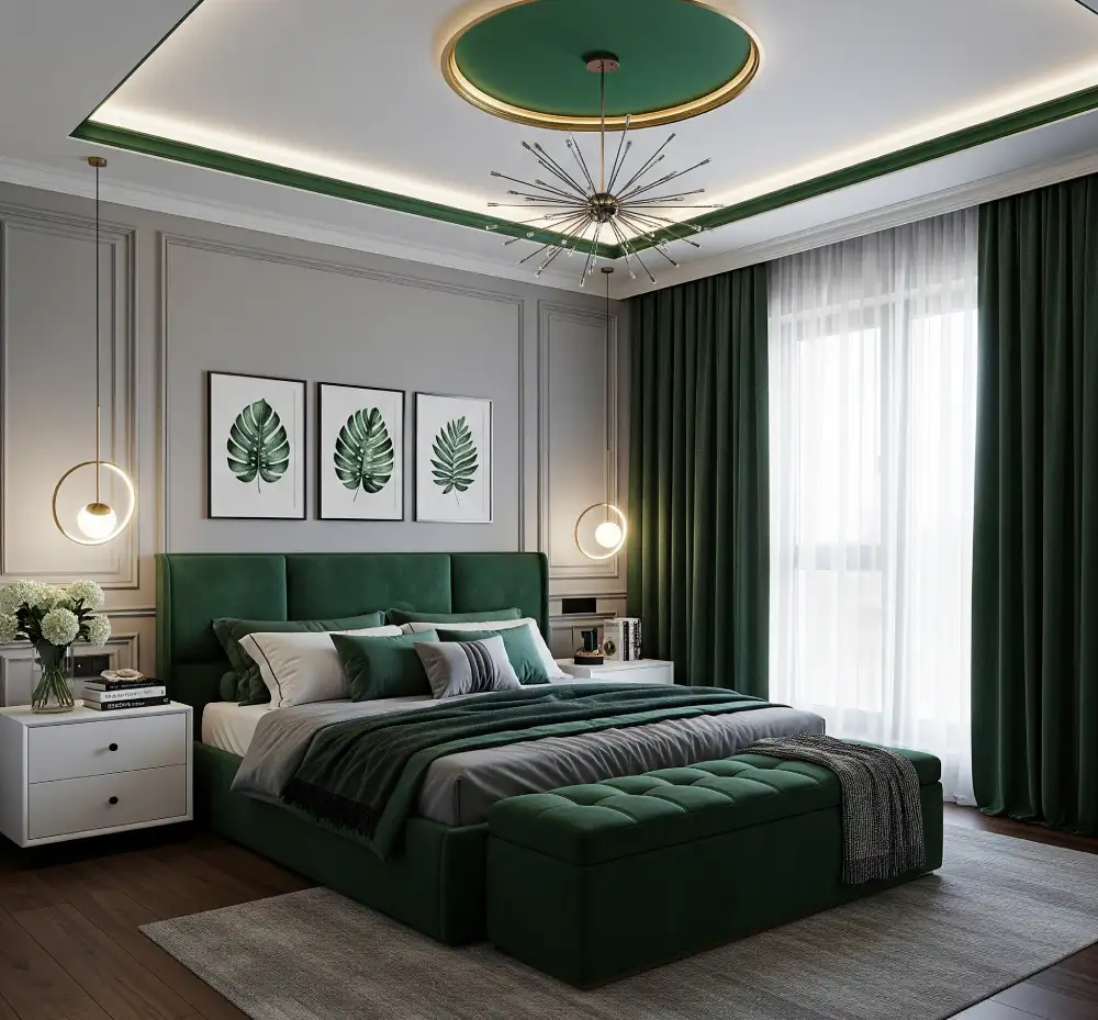 dark green bedroom ideas