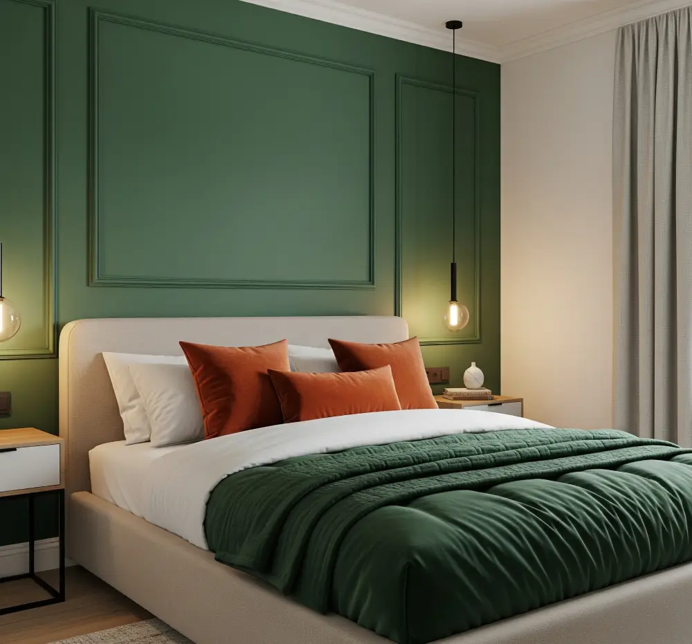 dark green bedroom ideas