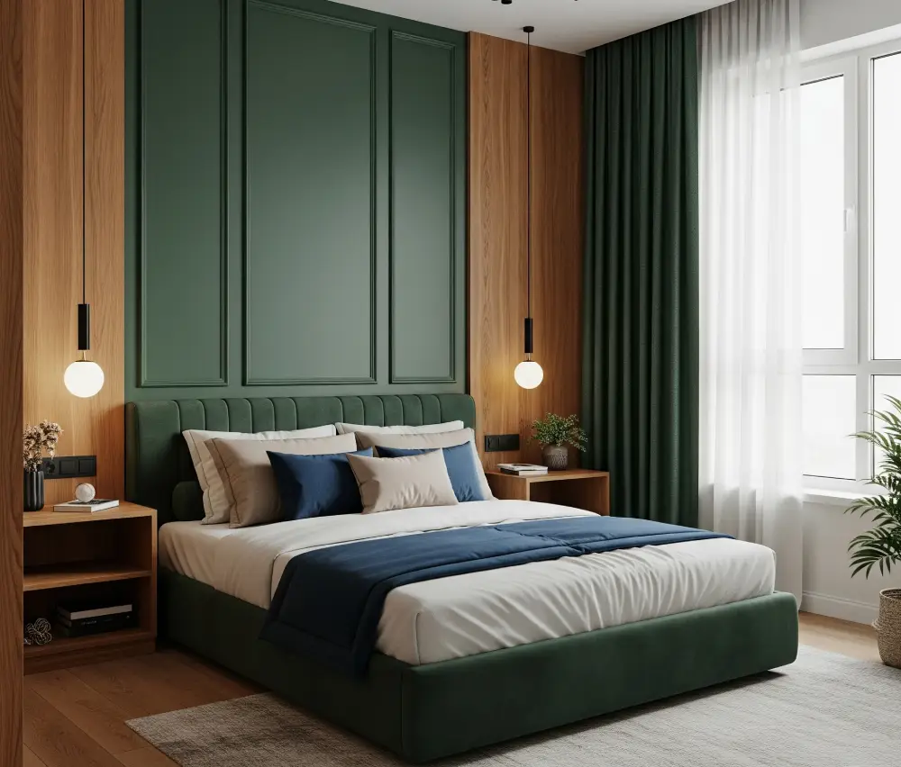 dark green bedroom ideas