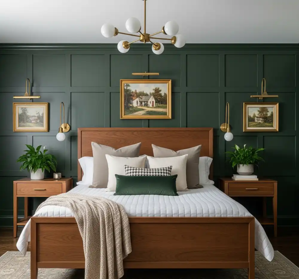 dark green bedroom ideas
