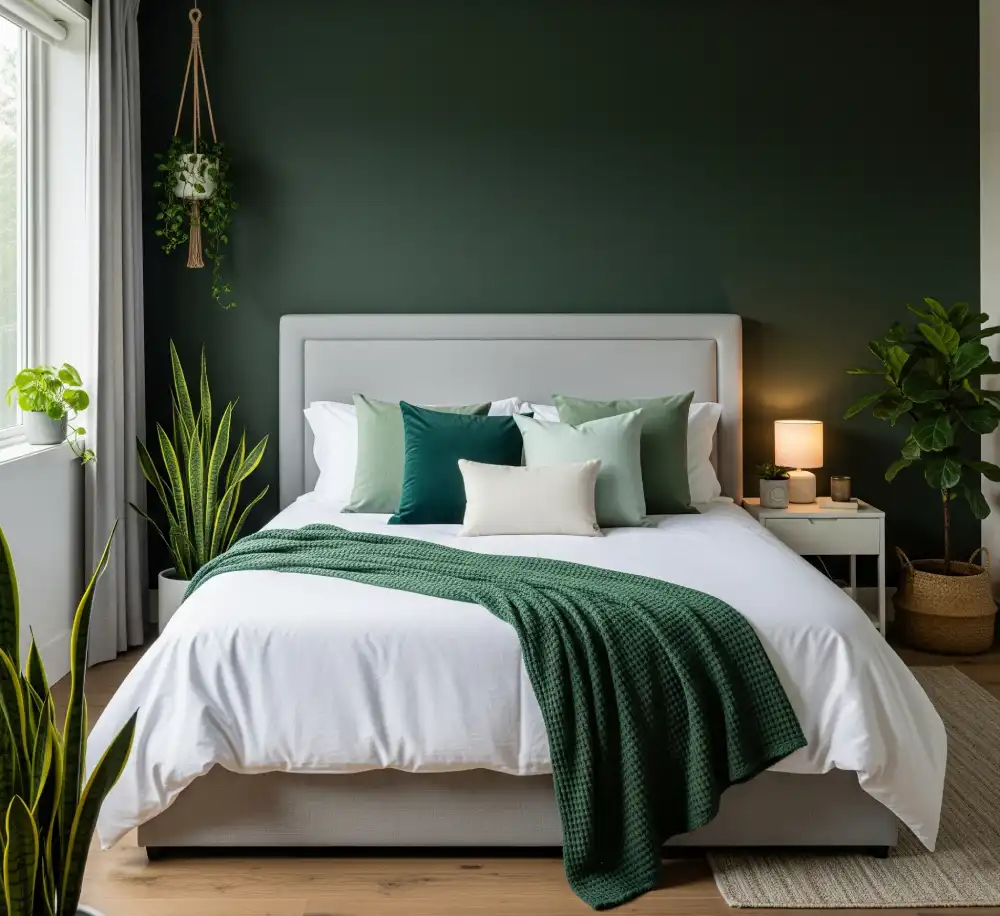 dark green bedroom ideas