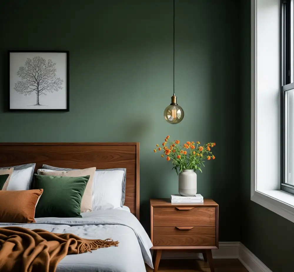 dark green bedroom ideas
