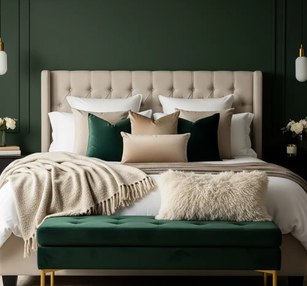 dark green bedroom ideas