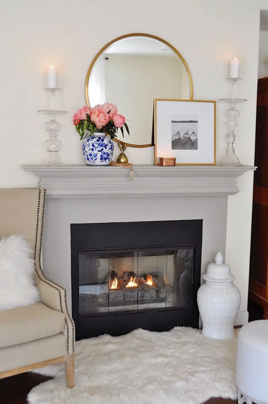 fireplace decor