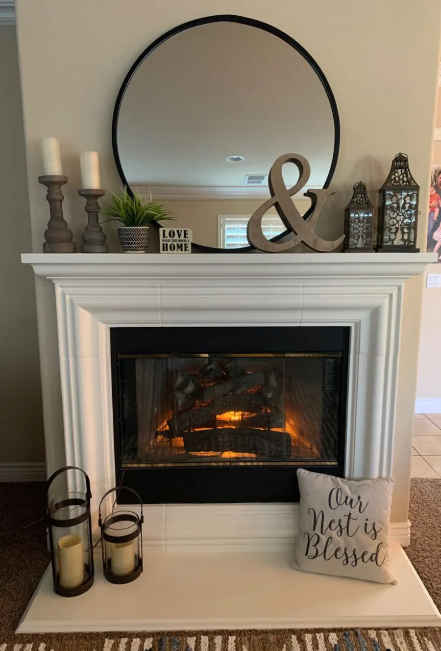 fireplace decor