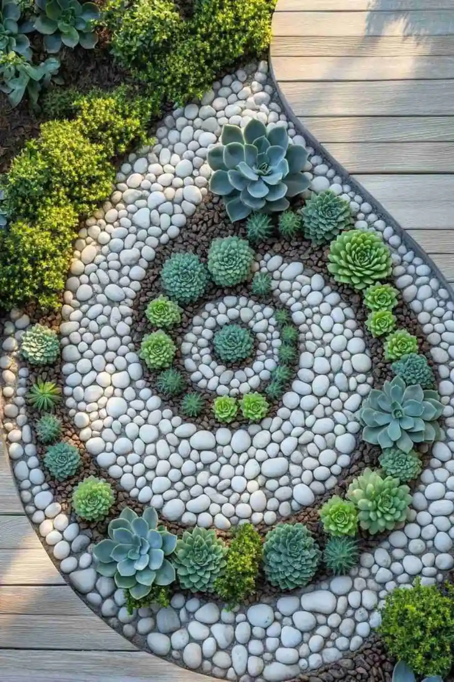 river rock landscaping ideas