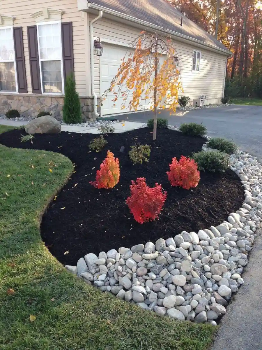 river rock landscaping ideas