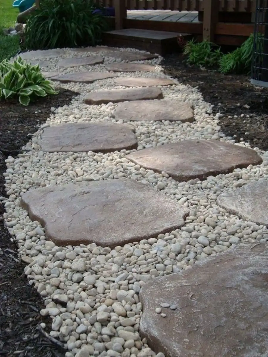 river rock landscaping ideas