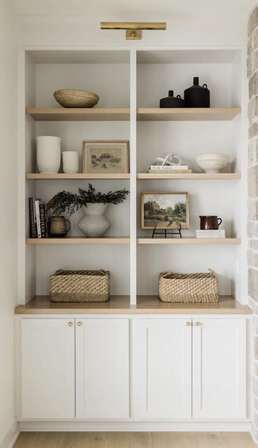 shelf decor living room