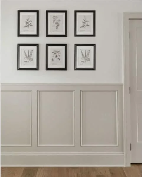 Framed Neutral Wainscoting
