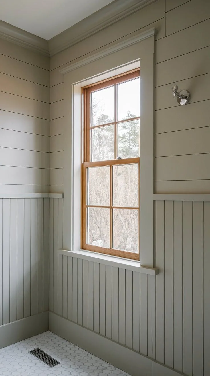 Two-Tone Beadboard with Shiplap